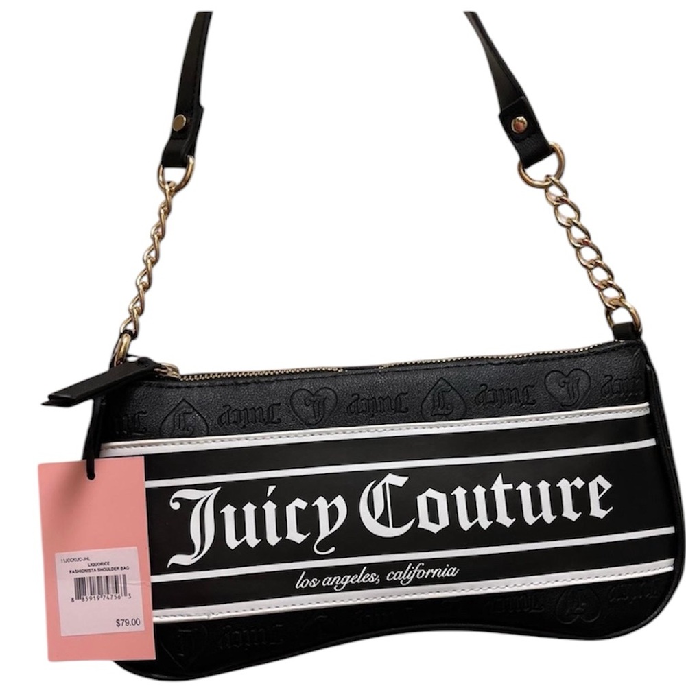 NWT Juicy Couture LIQUORICE FASHIONISTA SHOULDER BAG $79